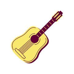 Sticker - guitar music instrument