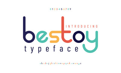 Best toy modern abstract digital alphabet font. Minimal technology typography. Creative urban sport fashion futuristic font numbers