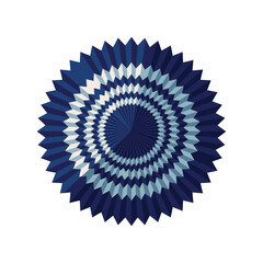 Sticker - blue rosette icon