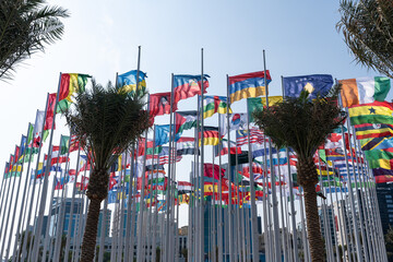 Wall Mural - Various flags of the world