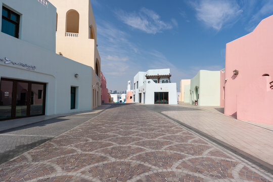 Wall Mural - Mina district in old Doha port, Qatar