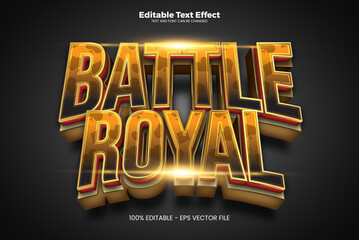Wall Mural - Battle Royal editable text effect in modern trend style
