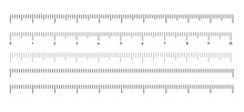 Measuring Scale, 10 Centimeters Markup For Rulers. Vector Illustration In Flat Style Isolated On White Background.
