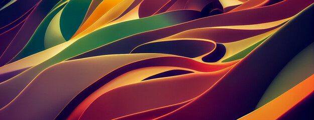 Wall Mural - abstract gradient colorful background wallpaper generative ai illustration	