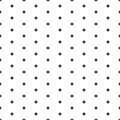 Poster - Square seamless background pattern from geometric shapes. The pattern is evenly filled with small black poker chip symbols. Vector illustration on white background