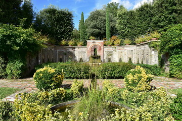 Wall Mural - garden of villa Reale near town Lucca in Italy