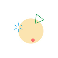 Leinwandbilder - Abstract trendy shape for design element