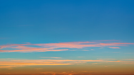 Wall Mural - sunset sky background overlay. ideal for sky replacement.
