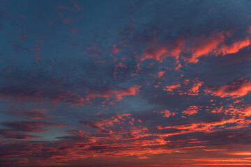 Wall Mural - sunset sky background overlay. ideal for sky replacement.