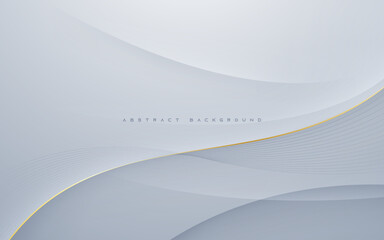 Abstract silver gradient background light and shadow shape design