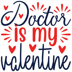 Wall Mural - Doctor is my valentine