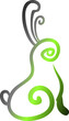 © magiczz - silhouette of a hare for logo