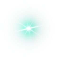 Wall Mural - green star light sparkle