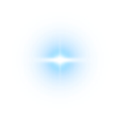 Wall Mural - blue star light sparkle