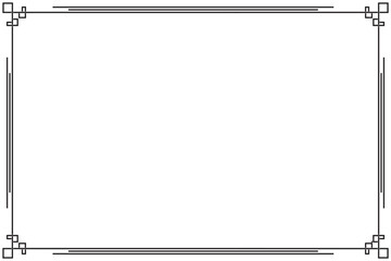 Poster - Rectangle of frame border vector. Design corner element black on white background. Design print for illustration, card, greeting, background. Set 16
