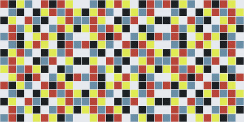 Poster - Tile pixelated and colored. Vector for print or wallpaper, seamless surfaces and stylish illustration.
