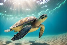 Green Sea Turtle Generative AI