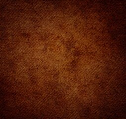 Aufkleber - Dark vintage watercolor background with paper texture, vintage watercolor paint splash and stains in elegant dark brown