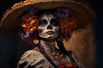 Wall Mural - Día de los Muertos, Mexico