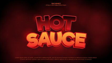 Poster - hot sauce 3d editable text effect