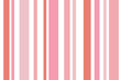 Seamless vector white pink background fabric pattern stripe unbalance stripe patterns cute vertical pink pastel color stripes different size symmetric grid for  valentine day love fabric pattern.