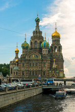 Church Of The Resurrection Of Christ (saved For Blood) Russia In The Daytime