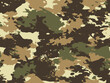 Full seamless military camouflage brown texture skin pattern vector for textile. Usable for Jacket Pants Shirt and Shorts. Army camo design for fabric print.