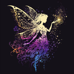 Wall Mural - Fairy Vector Art