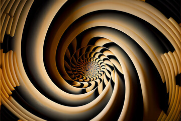 Wall Mural - Hypnotic spiral figure ideal for backgrounds