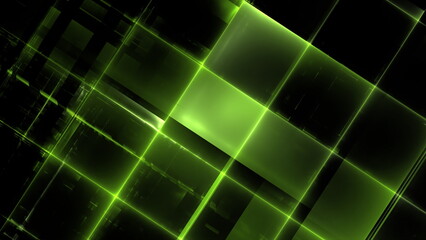 Poster - Abstract digital space, digital technologies, background for design. Transmission of information, data processing. 3d render