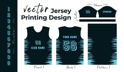 Abstract vector design for jersey printing,
Background pattern for sports team jersey