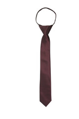burgundy tie isolated on white background