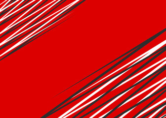Poster - minimalist background with overlapping zigzag pattern and with some copy space area