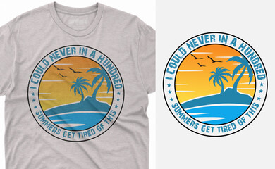 Summer vacation lover theme, slogan graphics, and illustrations with patches for t-shirts and other uses.