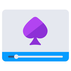 Sticker - An icon design of online gambling 