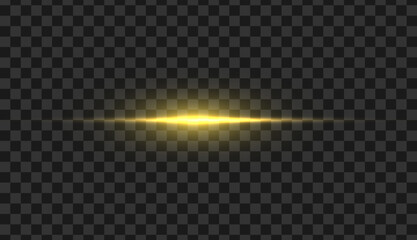 Wall Mural - golden glowing light. gold glow flash with sparcle. vector sunrise effect. realistic shiny beam set