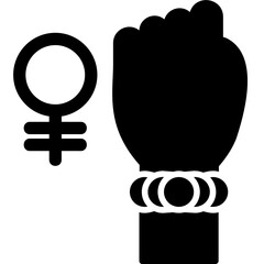 Sticker - Womens Power Icon