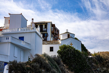 Wall Mural - Skopelos town on Skopelos island, Greece