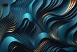 Leinwanddruck Bild - Abstract with blue waves background. Luxury wallpaper design for prints, wall arts, home decoration, cover and packaging design