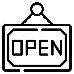 Poster - Open Sign Icon