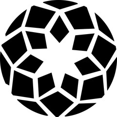 Poster -  Circle design element. Rounded halftone. PNG with transparent background.