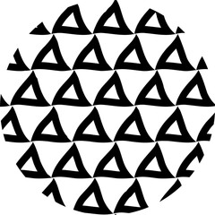 Poster -  Circle design element. Rounded halftone. PNG with transparent background.