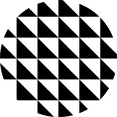Poster -  Circle design element. Rounded halftone. PNG with transparent background.