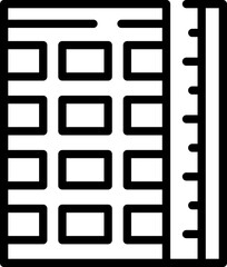 Poster - Sky tower engineer icon outline vector. Female worker. Builder person