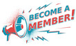 © alex_bond - Become a member - advertising sign with megaphone
