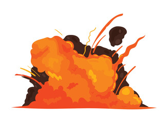 Sticker - explosion flat icon