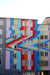 canvas print picture - Buntes Haus in Frankfurt