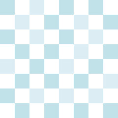  White and blue pastel checkerboard pattern background.	