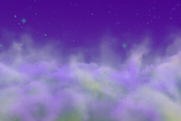Wall Mural - mysterious clouds concept with lights bokeh effect design abstract background for clipart purposes