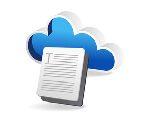 Aufkleber - Flat isometric 3d illustration of data concept with server cloud